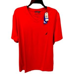Nautica Men's Tshirt Size XL Red with Logo New